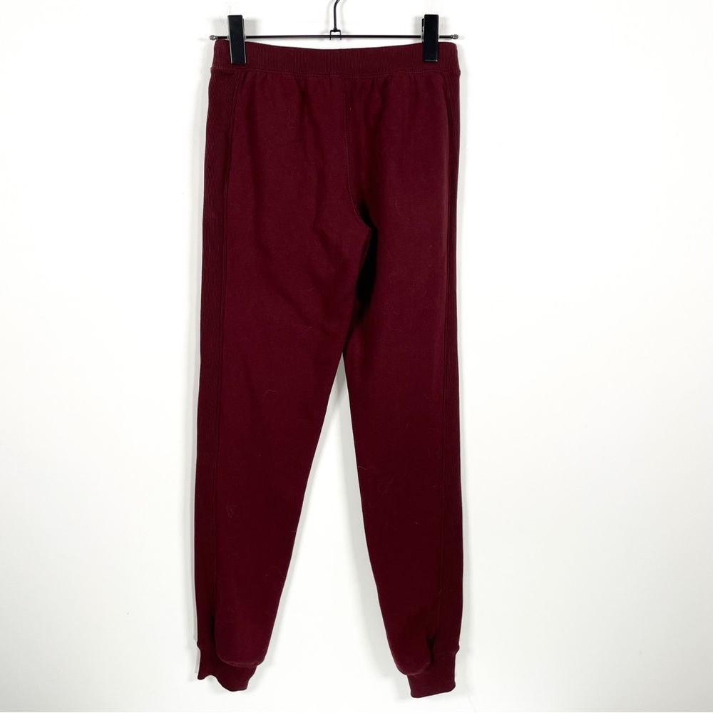 Roots Zip Pocket Burgundy Sweatpants